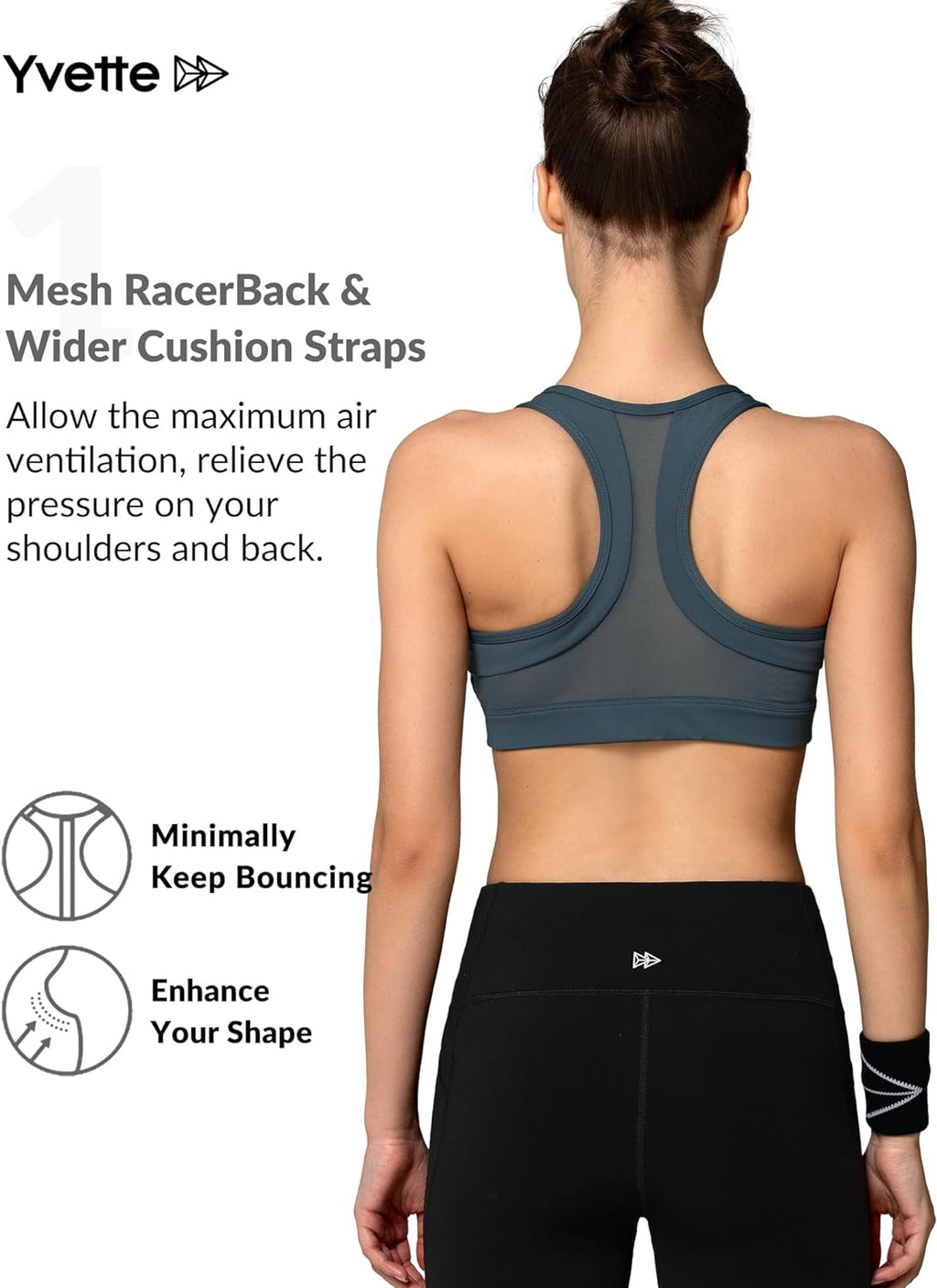 Zip Front High Impact Sports Bra for Large Bust | Secure Locking Zipper,Fixed Non-Slip Pads,Breathable,Wireless Comfort,Running Bra plus Size Friendly,Gym Workout,Fitness