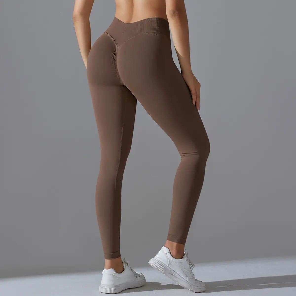 UPGROTH Women’S Seamless High Waisted V-Waist Leggings, Quick-Dry Tummy Control Athleisure Gym Clothes, Stretch Activewear for Yoga Workout & Made for Yoga & Gym Days