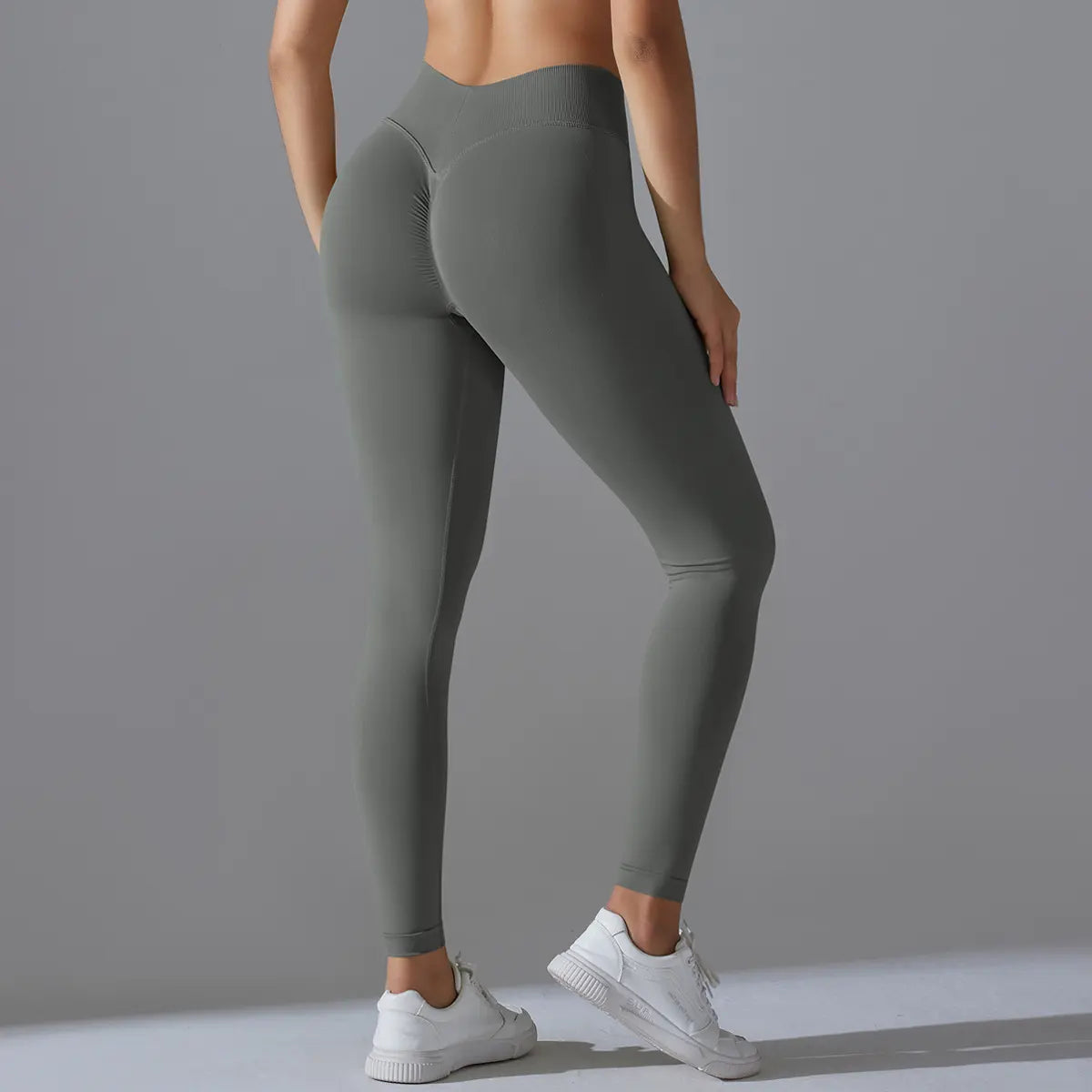 UPGROTH Women’S Seamless High Waisted V-Waist Leggings, Quick-Dry Tummy Control Athleisure Gym Clothes, Stretch Activewear for Yoga Workout & Made for Yoga & Gym Days